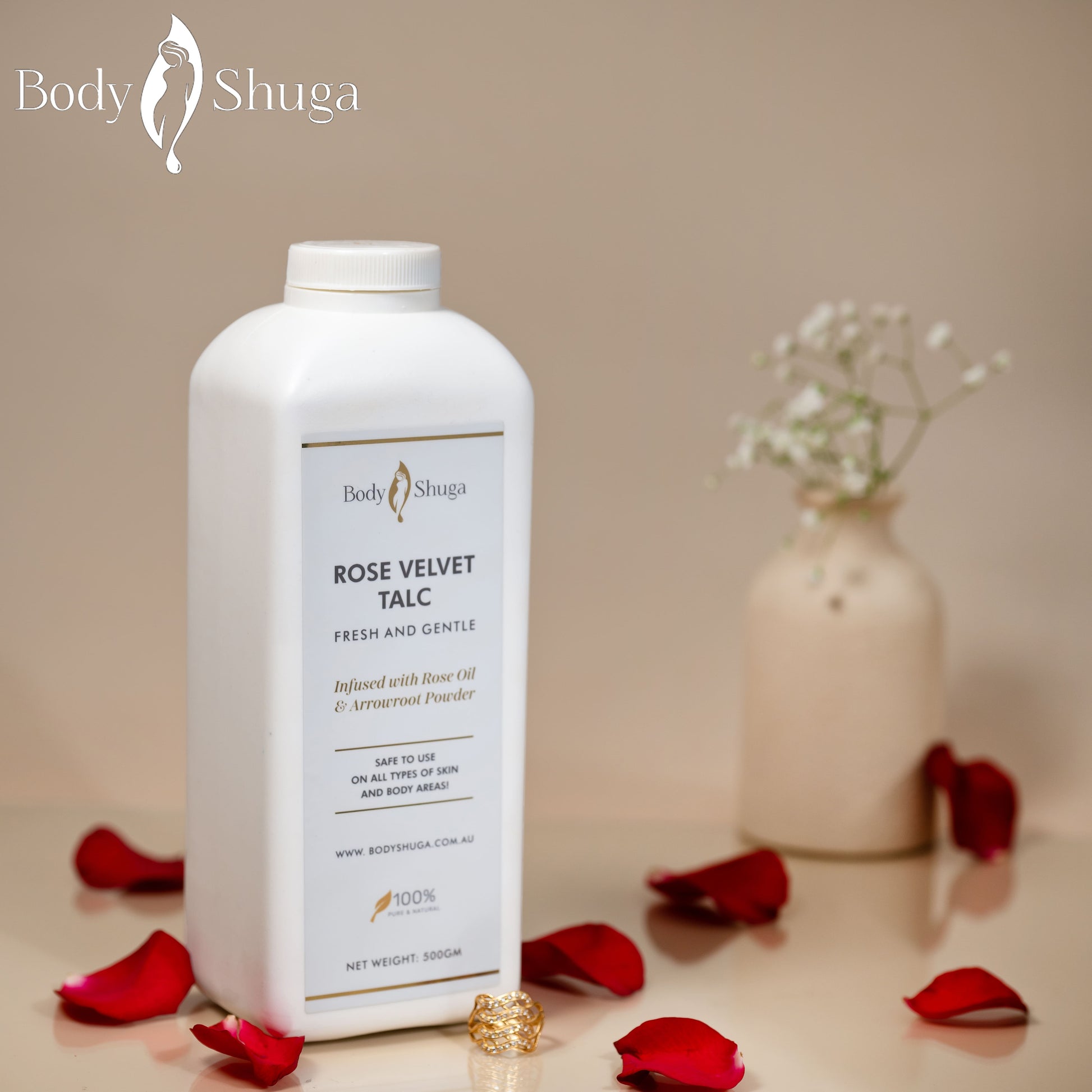 Rose Velvet Talc – 500GM